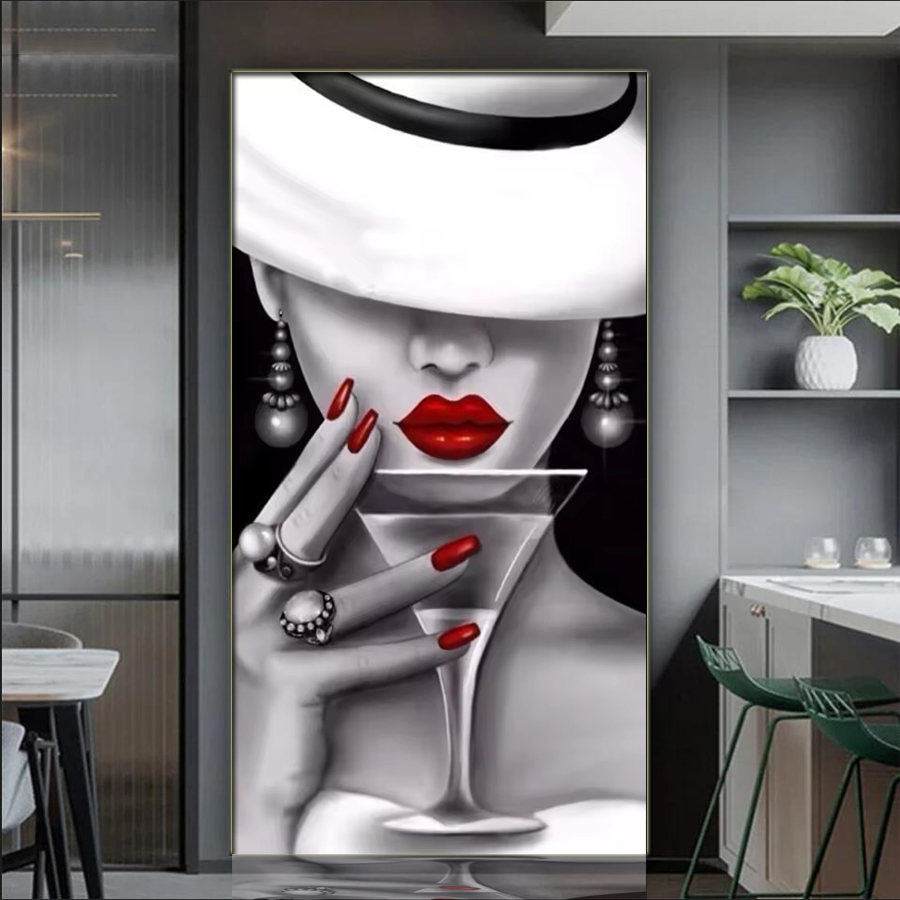Nail Art Valentine - Элегантные женские полные алмазные мозаичные наборы