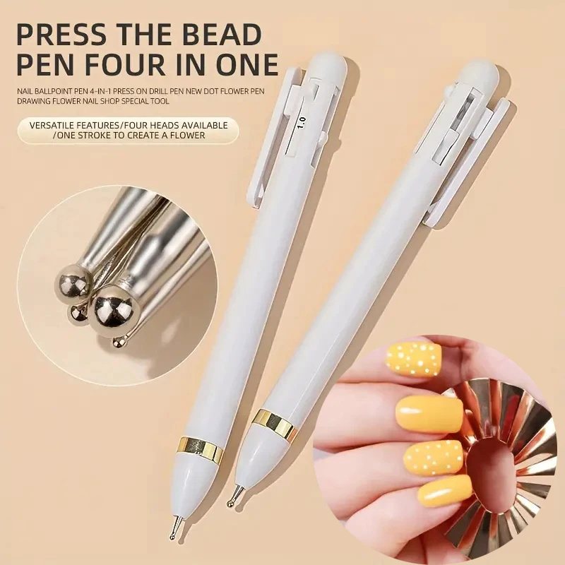 Nail Art Dotting Tool - 4 в 1, инструменты для дизайна