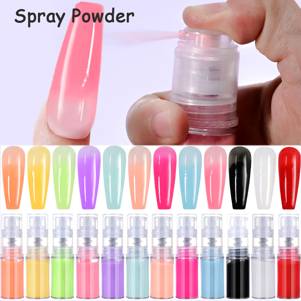 Nail Art Ombre Glitter - 10 г/бутылка, спрей для ногтей, пудра