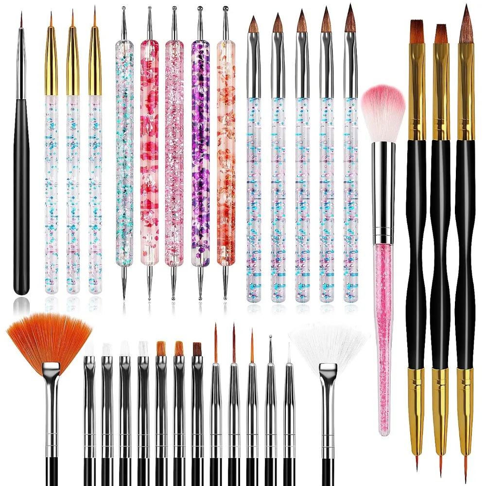 Nail Art Dotting Tool - Набор из 32 кистей для нейл-арта,