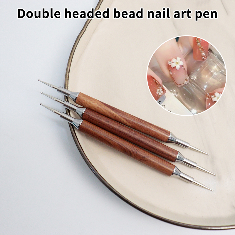 Nail Art Dotting Tool - Ручка-доттер для ногтей из сандалового дерева,