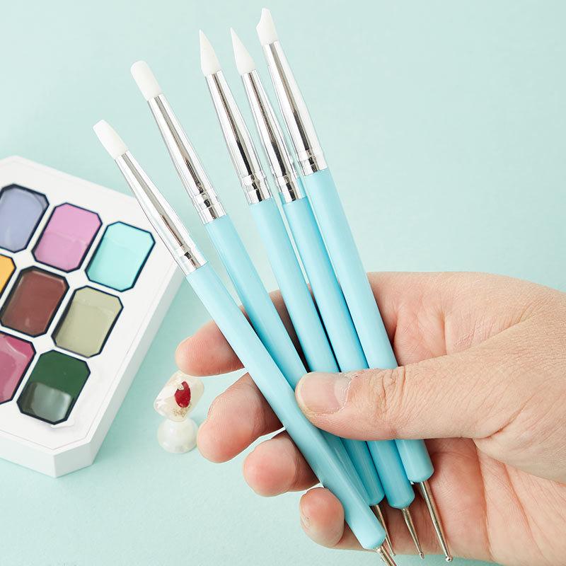 Nail Art Dotting Tool - Набор из 1/10/15 силиконовых ручек с