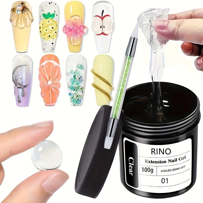 Nail Art Halal - 100 г прозрачного нелипкого геля для