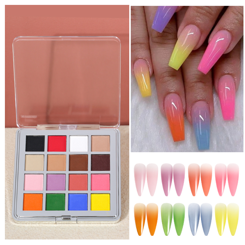Nail Art Ombre Glitter - Пудра для ногтей Mocmaki DIY с