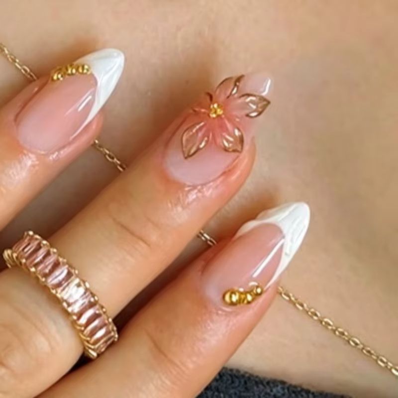 Nail Art Red Wine Cat Eye - 24 шт. накладных ногтей в форме