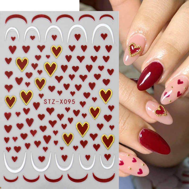 2 шт., мини-наклейки для дизай – обзор и цена Nail Art Valentine