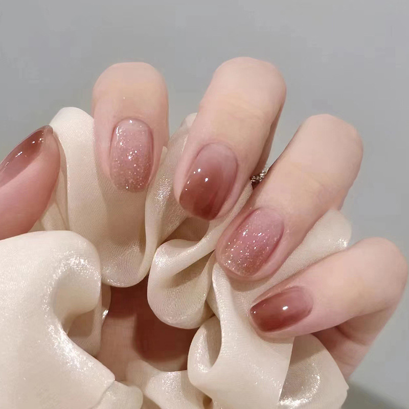 24 шт., карамельно-коричневая  – обзор и цена Nail Art Ombre Glitter