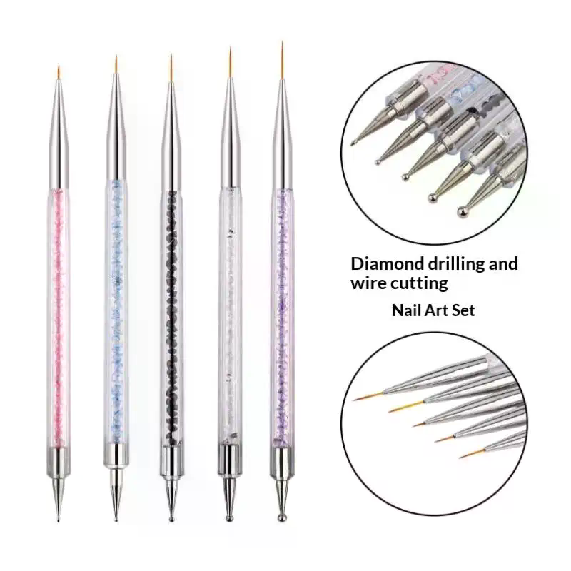 Набор из 5 кистей для дизайна  – обзор и цена Nail Art Dotting Tool