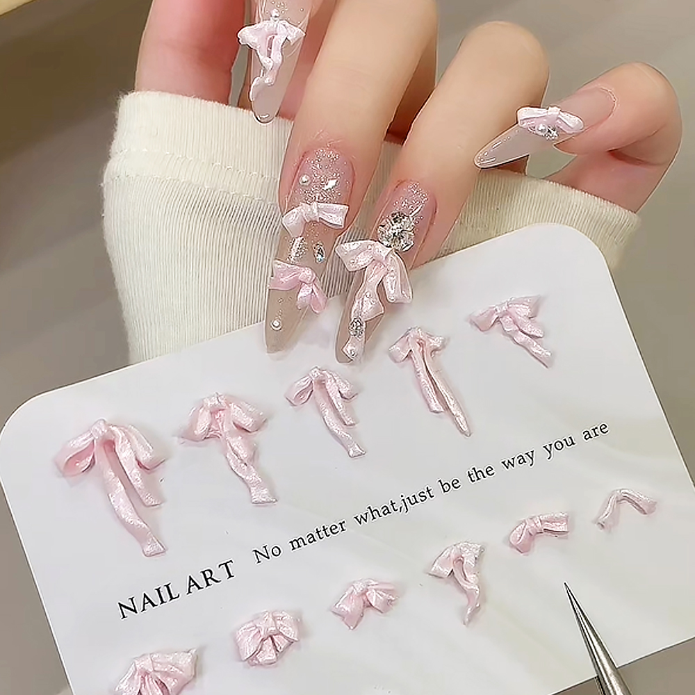50 шт. розовых 3D-украшений дл – обзор и цена Nail Art Pink Soft