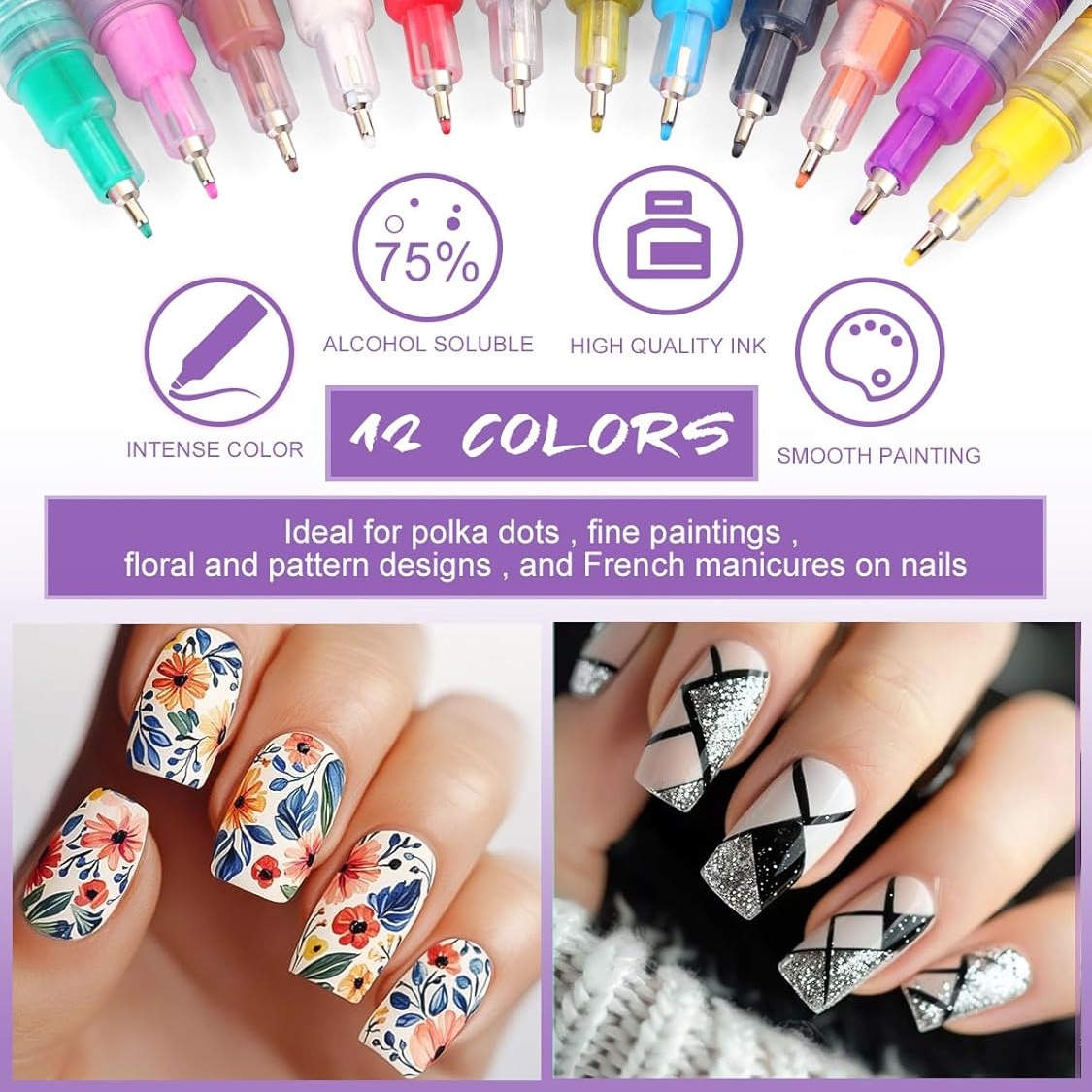 Набор ручек для дизайна ногтей – обзор и цена Nail Art Brush Set