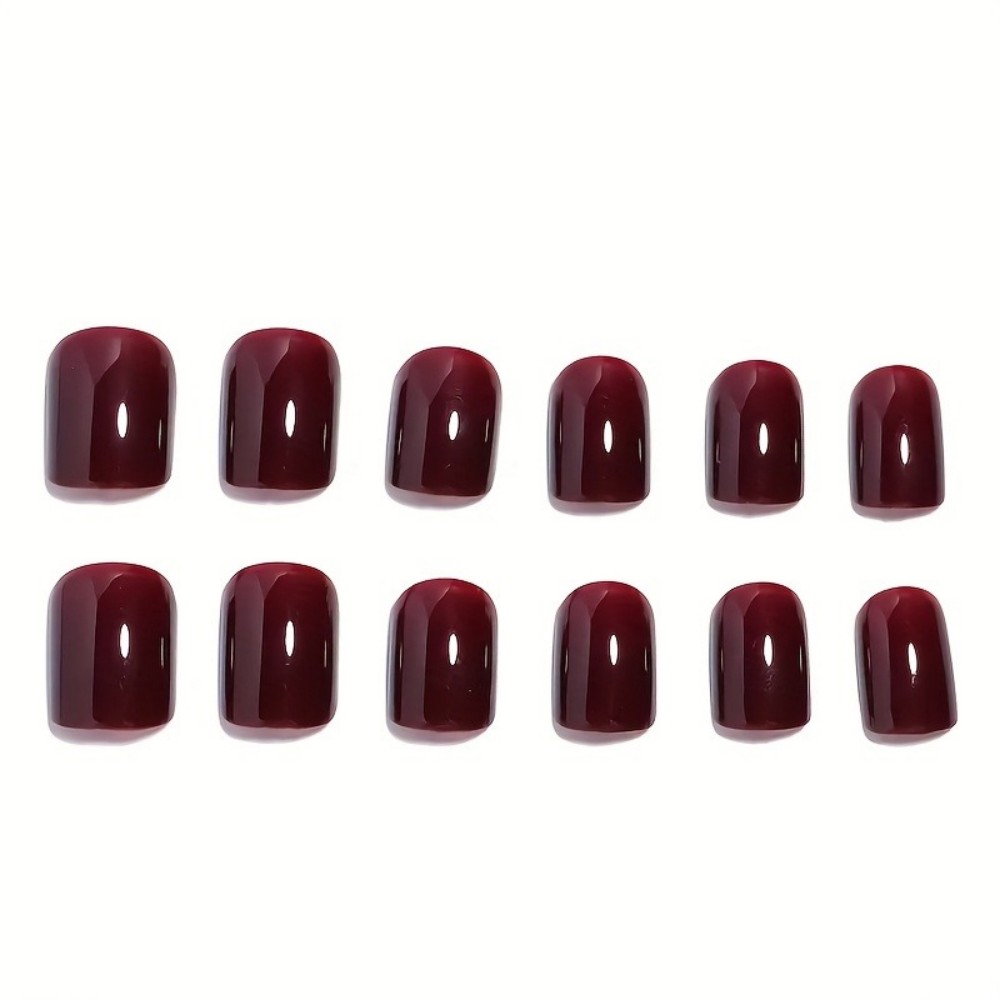 Набор из 24 винно-красных накл – обзор и цена Nail Art Red Wine Cat Eye
