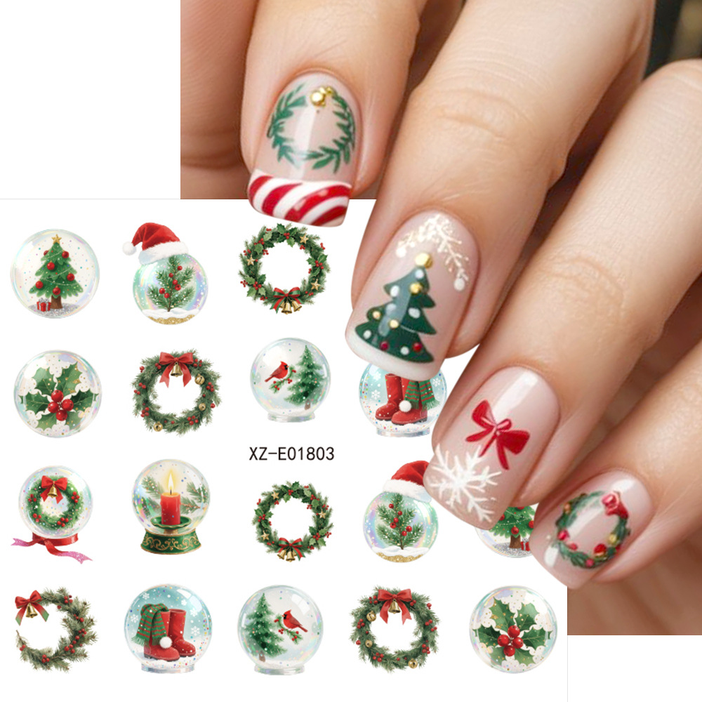 30 шт./набор рождественских на – обзор и цена Nail Art Xmas Design