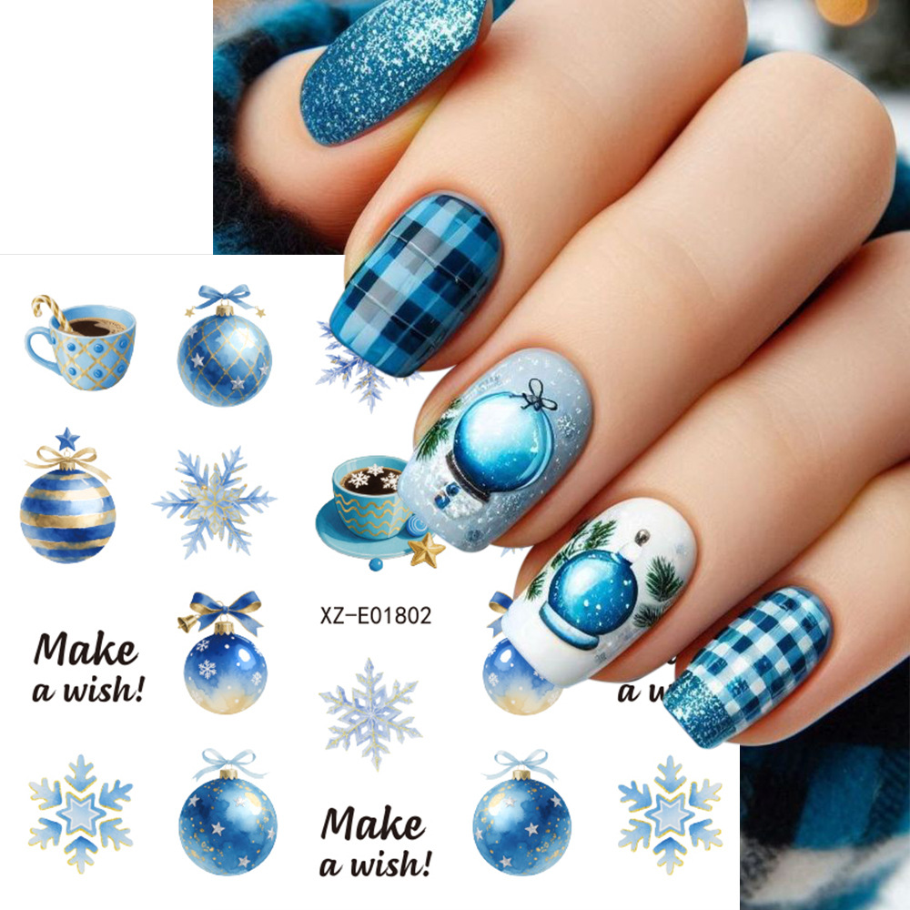 30 шт./набор рождественских на – обзор и цена Nail Art Xmas Design