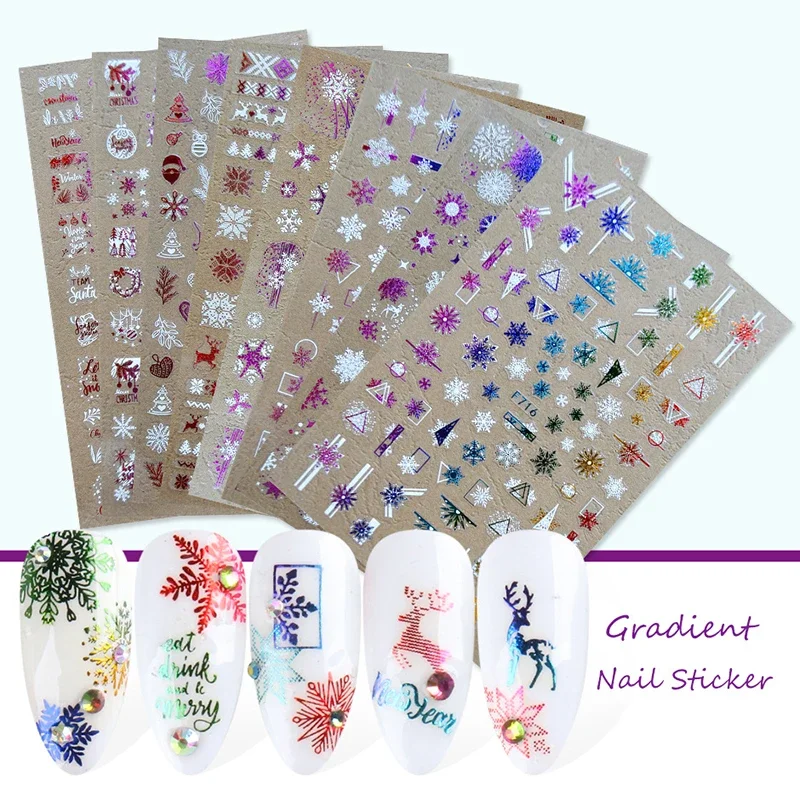Рождественские наклейки для но – обзор и цена Nail Art Xmas Design