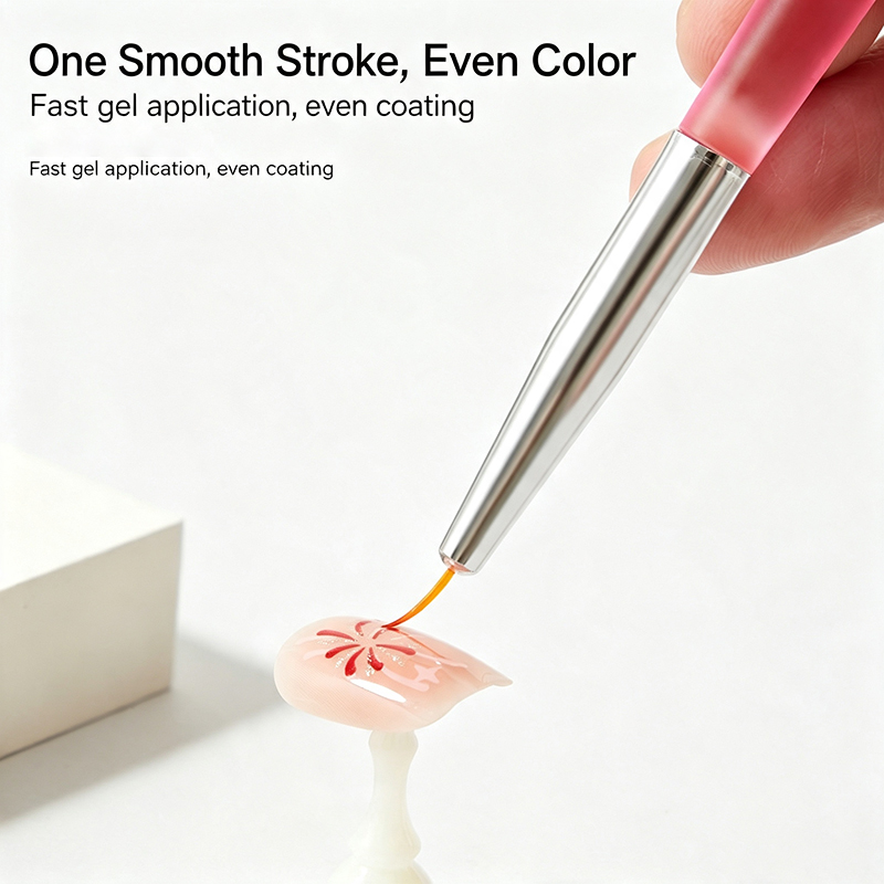 5 шт. розовых прозрачных кисте – обзор и цена Nail Art Pink Soft