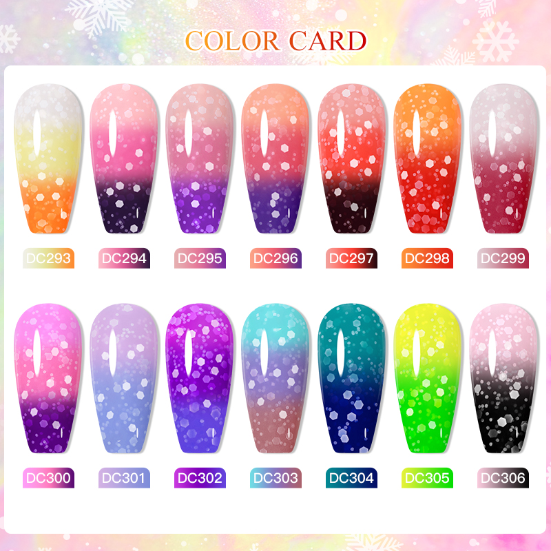 7 мл термогель-лак для ногтей  – обзор и цена Nail Art Ombre Glitter