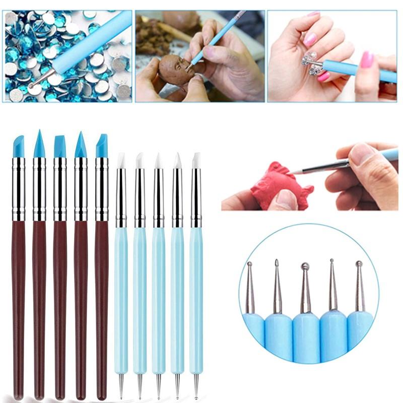 Набор из 1/10/15 силиконовых р – обзор и цена Nail Art Dotting Tool