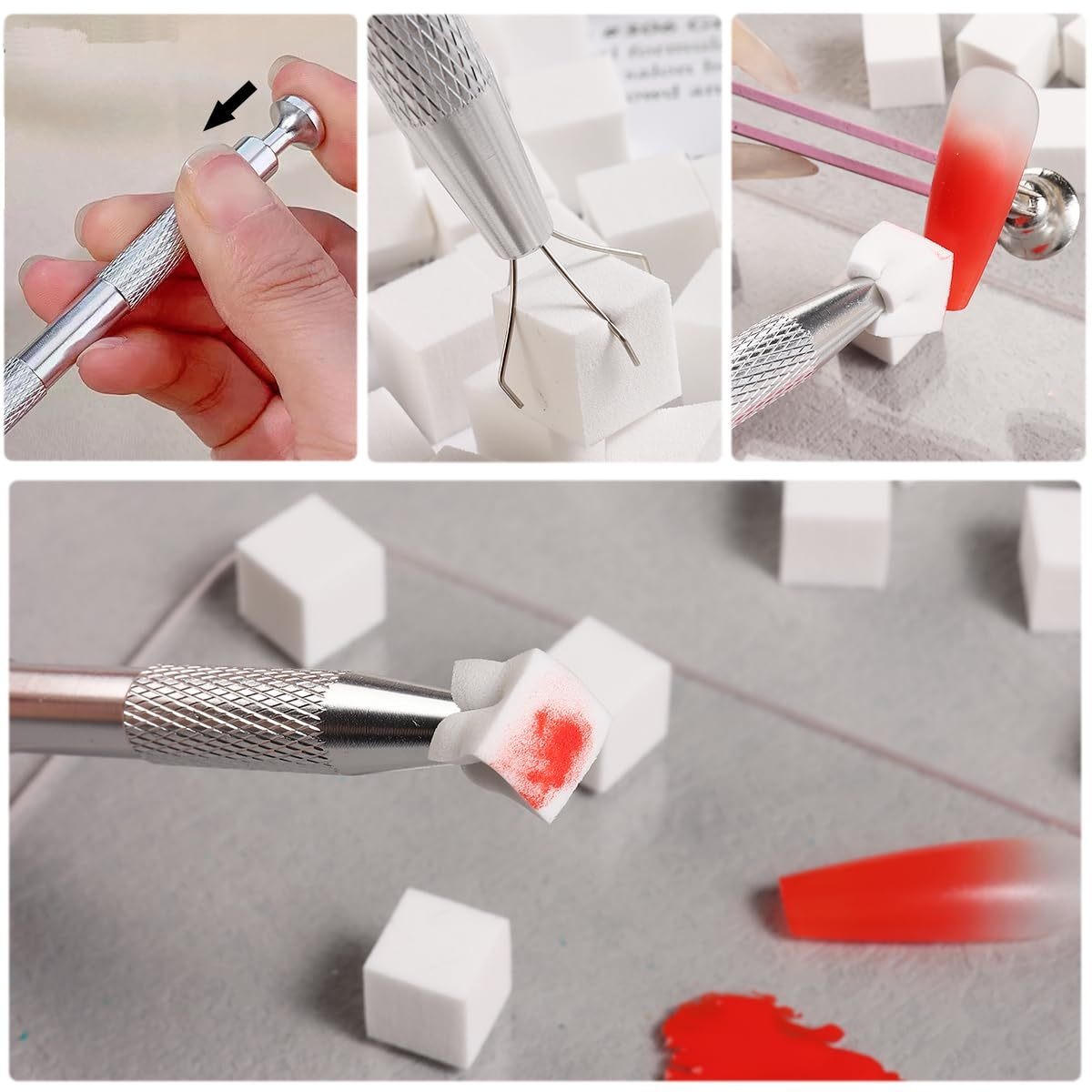 1/50/100 шт. квадратный набор  – обзор и цена Nail Art Brush Set