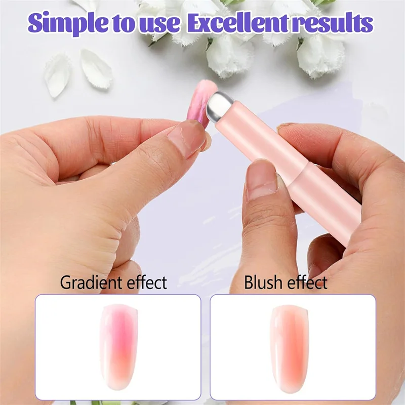 2 шт., кисти для ногтей с сили – обзор и цена Nail Art Ombre Glitter