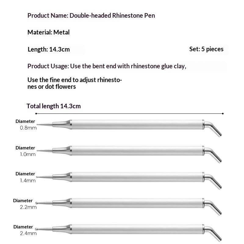 Набор из 5 акриловых ручек для – обзор и цена Nail Art Dotting Tool