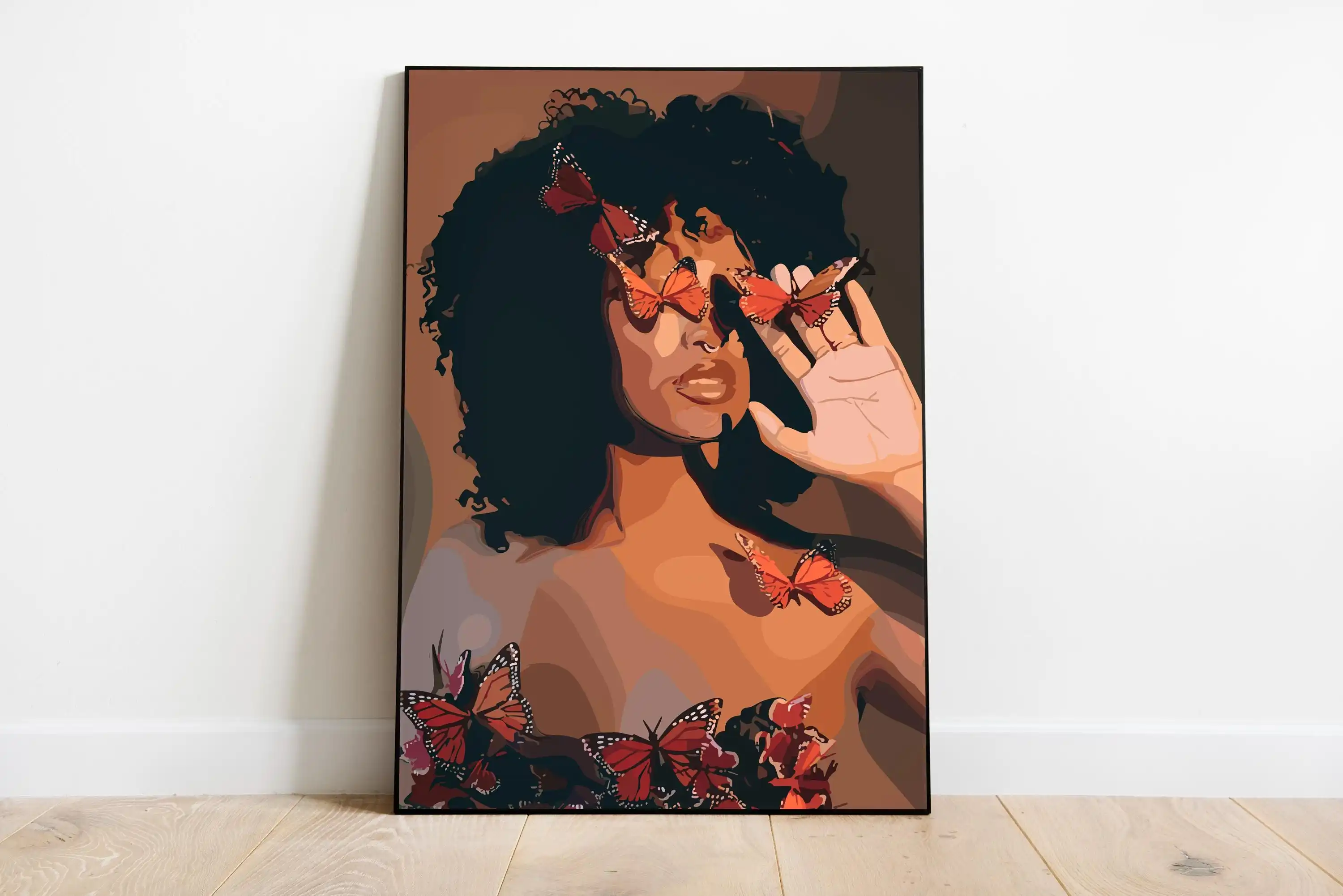 Черная девушка, модный женский – обзор и цена Nail Art Painting