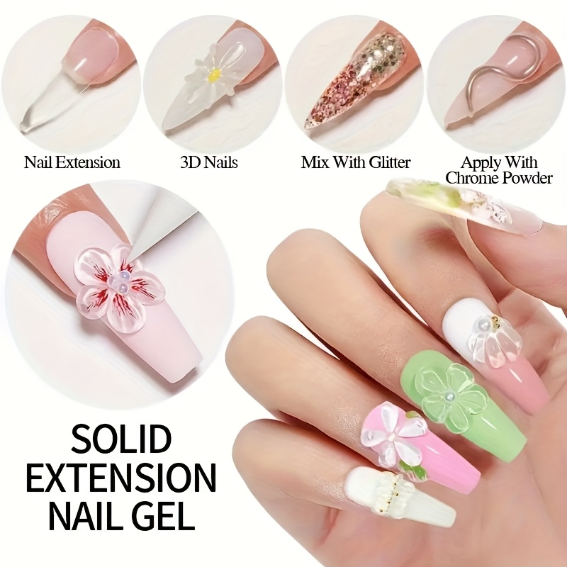 100 г прозрачного нелипкого ге – обзор и цена Nail Art Halal