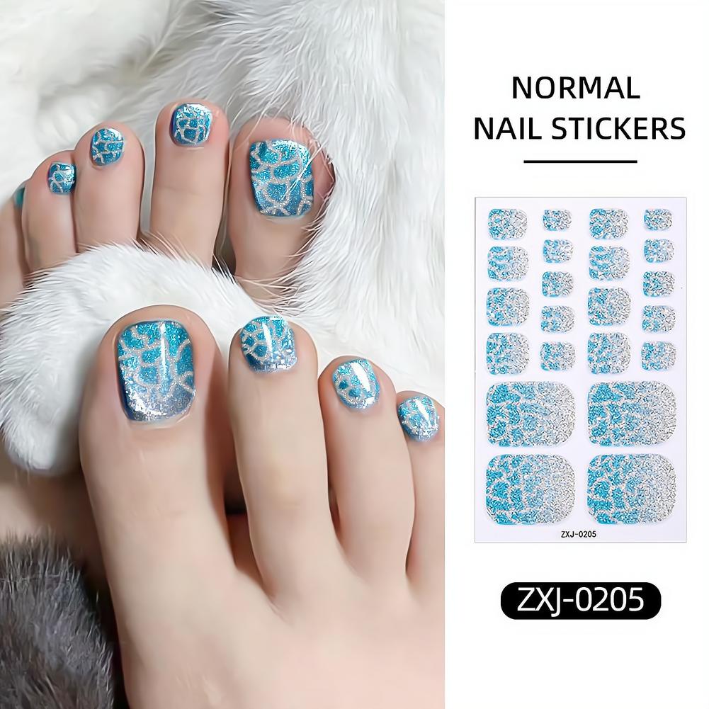22 наклейки для ногтей на нога – обзор и цена Nail Art Ombre Glitter