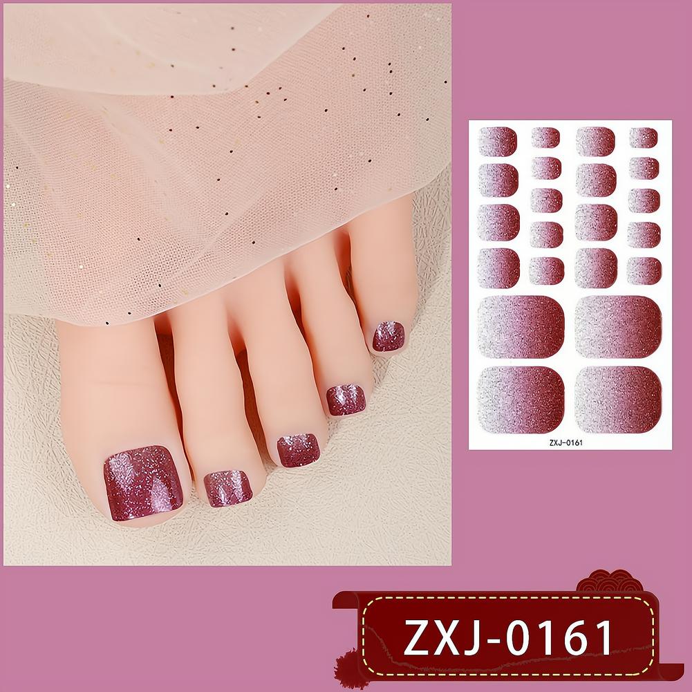 22 наклейки для ногтей на нога – обзор и цена Nail Art Ombre Glitter