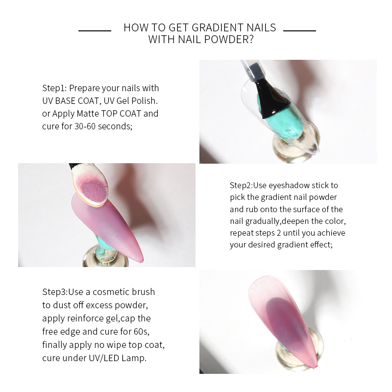 Пудра для ногтей Mocmaki DIY с – обзор и цена Nail Art Ombre Glitter