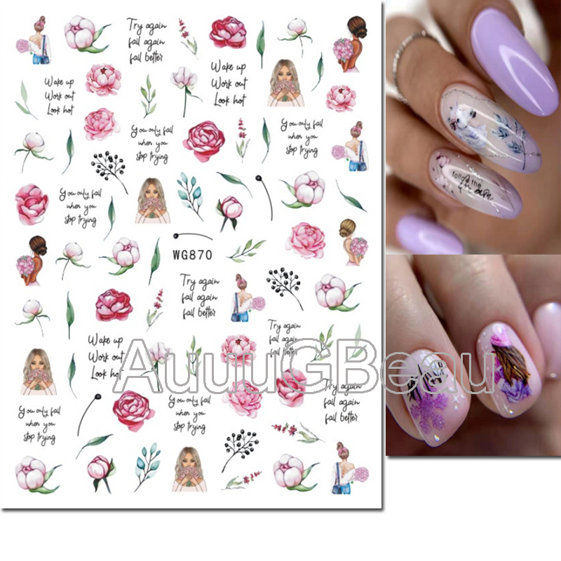 3d наклейки для дизайна ногтей – обзор и цена Nail Art Valentine