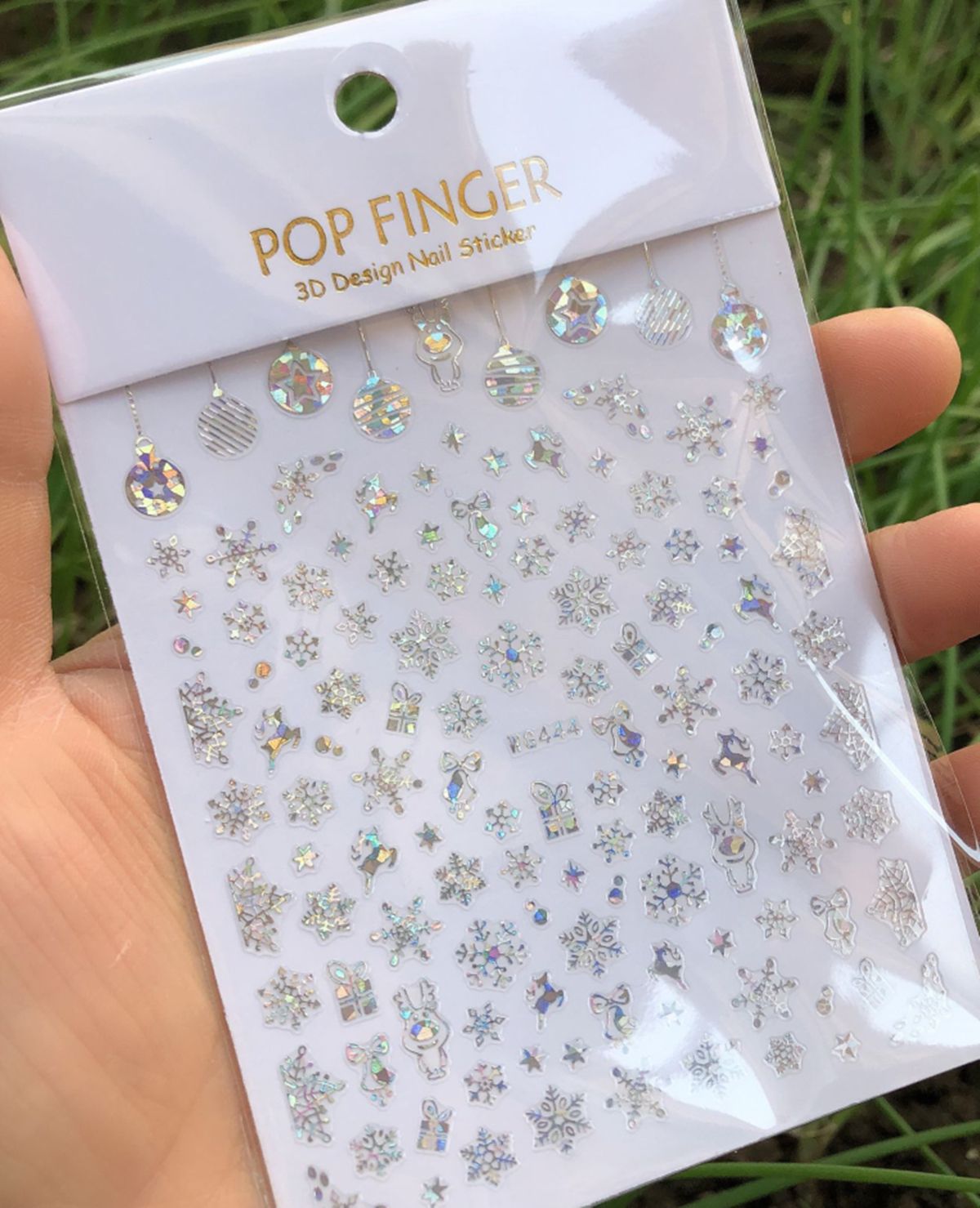 Голографические Серебряные Сне – обзор и цена Nail Art Xmas Design