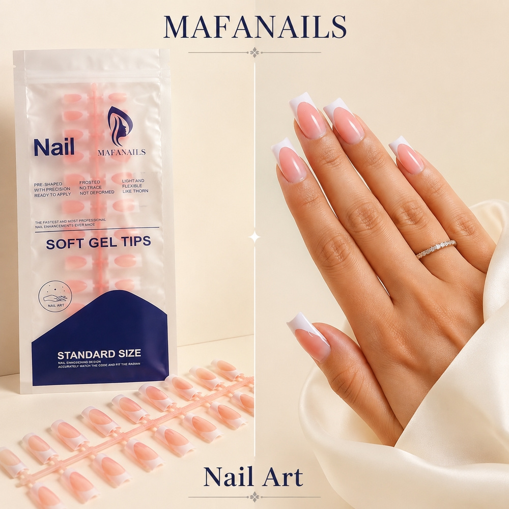 120 шт. гибких мягких гелевых  – обзор и цена Nail Art Pink Soft