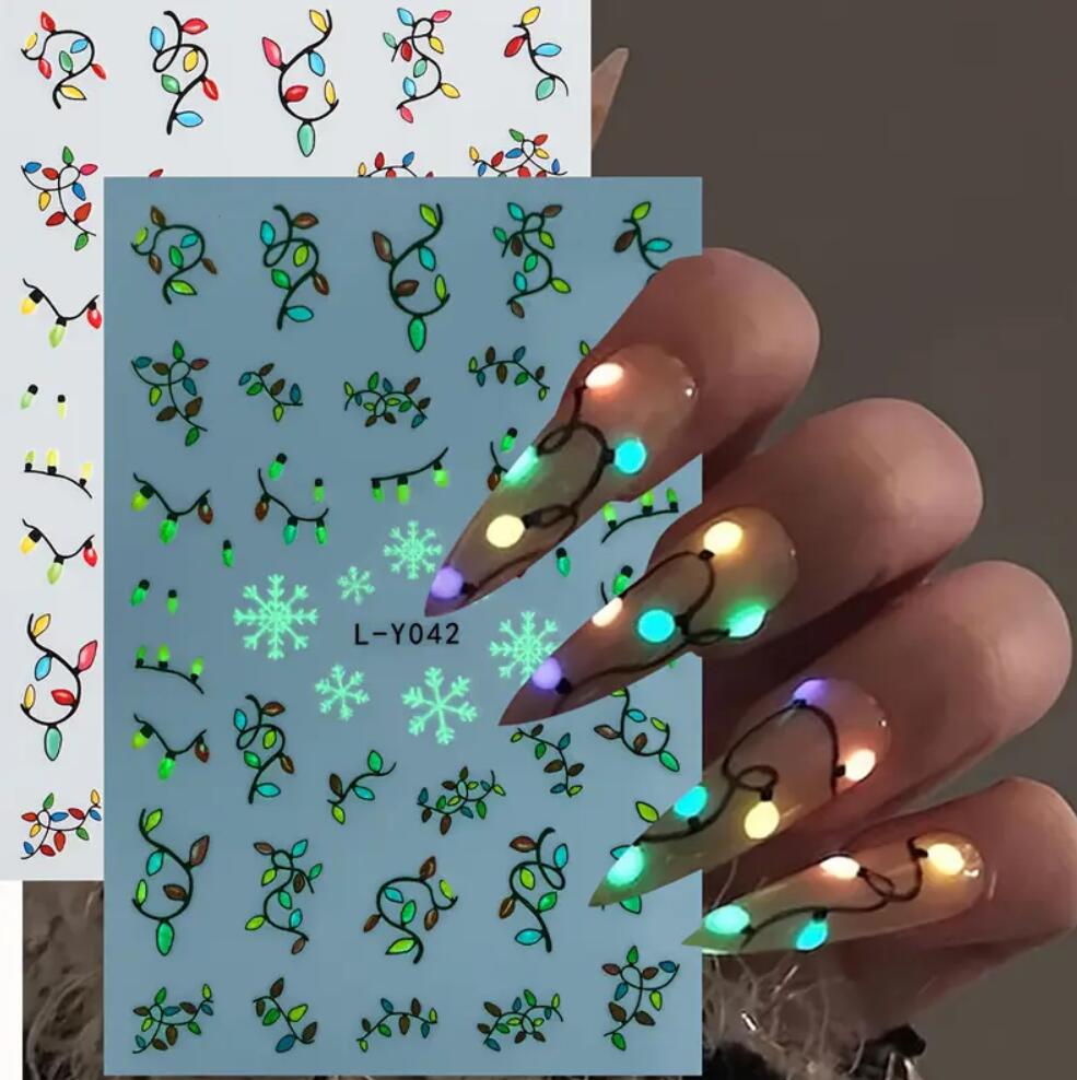 3D светящаяся лампочка, рождес – обзор и цена Nail Art Xmas Design