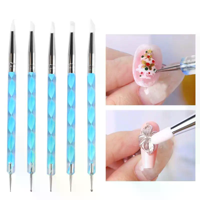Набор из 5 силиконовых инструм – обзор и цена Nail Art Dotting Tool