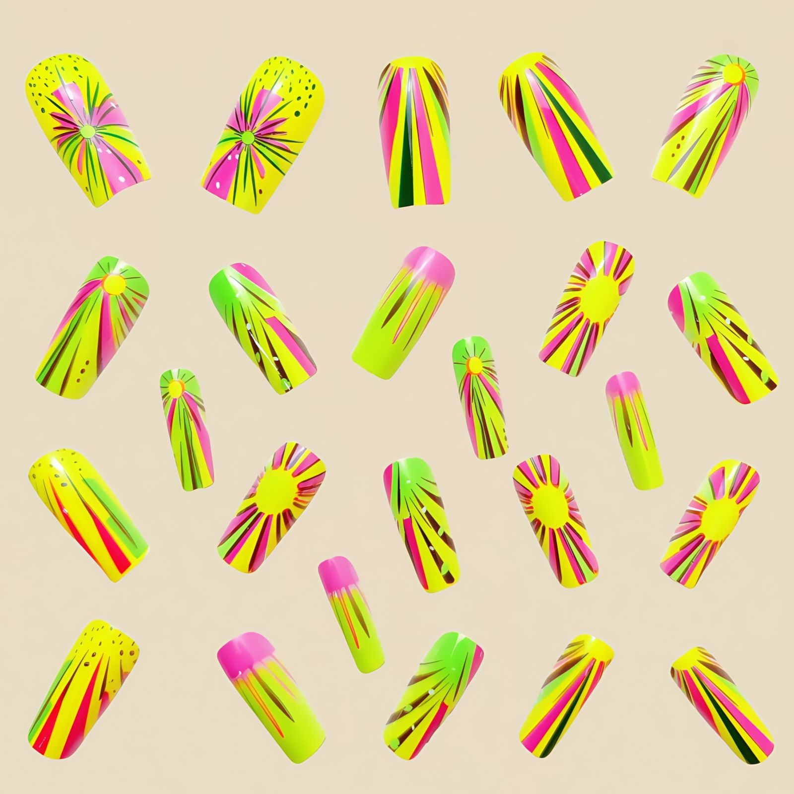 Красочные накладные ногти с эф – обзор и цена Nail Art Ombre Glitter