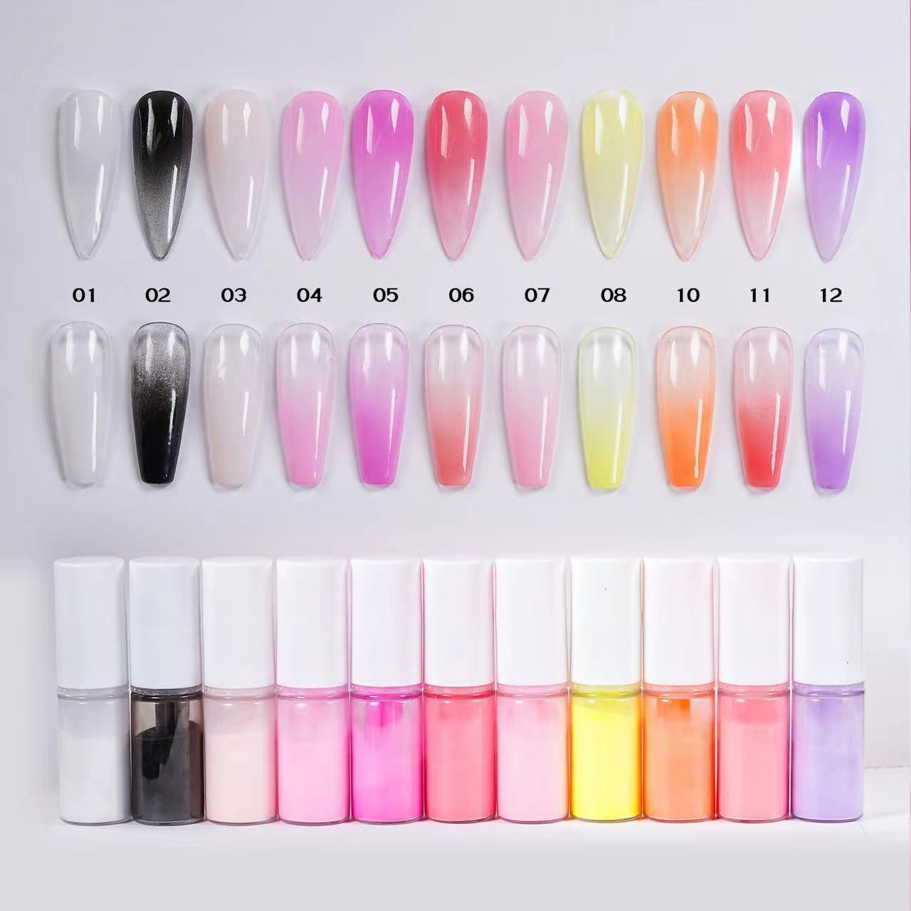 Pastel Неоновый градиентный по – обзор и цена Nail Art Ombre Glitter